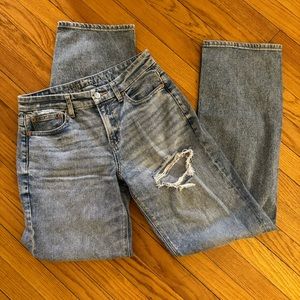 American Eagle Curvy Straight Jeans size 4/27 LONG